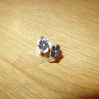 Pilgrim Ring silbern zwei blaue Blüten wie neu