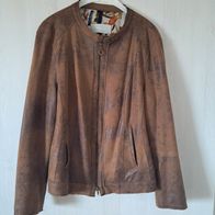 Leichte Jacke in Wildlederoptik Gr. 42