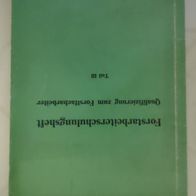 Forstarbeiterschulungsheft Qualifizierung zum Forstfacharbeiter DDR