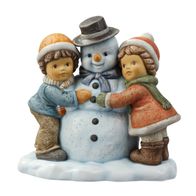 Goebel Nina & Marco "Wir bauen einen Schneemann" Schöner weißer Winter Im Garten 2012