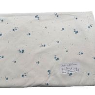 1 M Bio Jersey Stoffrest Stoff Finie und Fasel Jerseystoff Blumen Blau Floral