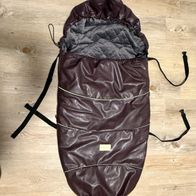 Hochwertiger Winter Fußsack Baby Kleinkind buggy Kinderwagen Violett Kunstleder