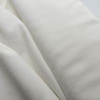 4,3 M Ottoman Rippjersey Cremeweiß Jerseystoff Stoffrest Reststück Weiß