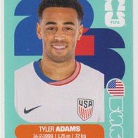 Panini Fussball WM 2026 Tyler Adams USA Bild Nr 8