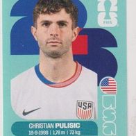 Panini Fussball WM 2026 Christian Pulisic USA Bild Nr 16