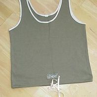 Top von Cheer khaki mit Satineinfassung Gr. S