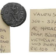 Röm. Kaiserreich AE Meraclea "VALENS 364-378 n Chr." Victoria