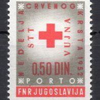 TRIEST-ZONE B 26. Okt. 1952 Zwangszuschlagsportomarke Mi. Nr.4 STT VUJNA ungebr