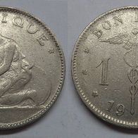 Belgien 1 Franc 1922 "Belgique" ## D2