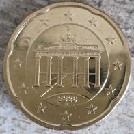 20 Euro Cent BRD 2026 Tor F vorzüglich aus Umlauf Deutschland vz
