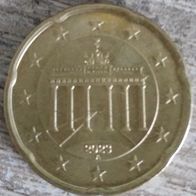 20 Euro Cent BRD 2023 Tor A ca vorzüglich aus Umlauf Deutschland vz