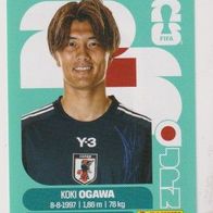 Panini Fussball WM 2026 Koki Ogawa JPN Bild Nr 19