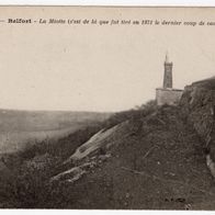 Alte Ansichtskarte Postkarte AK Belfort La Miotte (Letzter Kanonenschuss 1871) Rar