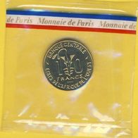 Westafrikanische Staaten Ouest 10 Francs 1981 Eassi RAR Auflage nur 1 950 Stück