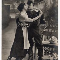 Alte Ansichtskarte Postkarte Stolzenfels / Rhein Deutscher Grenadier Pickelhaube