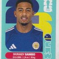Panini Fussball WM 2026 Shurandy Sambo CUW Bild Nr 8