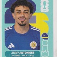 Panini Fussball WM 2026 Jeremy Antonisse CUW Bild Nr 18
