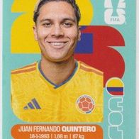 Panini Fussball WM 2026 Juan Fernando Quintero COL Bild Nr 15
