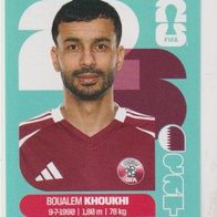 Panini Fussball WM 2026 Boualem Khoukhi QAT Bild Nr 6
