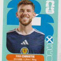 Panini Fussball WM 2026 Ryan Christie SCO Bild Nr 15