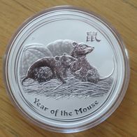 Lunar Serie II -Jahr der Maus 2008 -1 Unze Silber