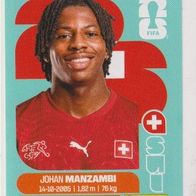 Panini Fussball WM 2026 Johan Manzambi SUI Bild Nr 15