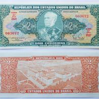 Brasilien 2 Cruzeiros 1955 - Pick.157 - Kassenfrisch / Unc