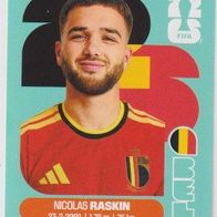 Panini Fussball WM 2026 Nicolas Raskin BEL Bild Nr 11