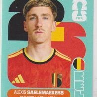 Panini Fussball WM 2026 Alexis Saelemaekers BEL Bild Nr 12