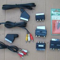 Posten TV SCART Adapter AV 3x Cinch Chinch Audio Video Scartadpater Kabel Stecker