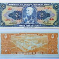 Brasilien 2 Cruzeiro 1954 - Pick.151b - Kassenfrisch / Unc