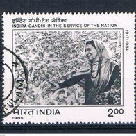 033) Indien 1985 Indira Gandhi Mi. Nr. 1032 gestempelt