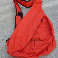 Schultertasche Rucksack rot mit Aufdruck NEU