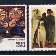 037) Indien 1978 Gemälde Mi. Nr. 755/58 gestempelt