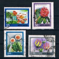 038) Indien 1977 Blumen Mi. Nr. 722-25 kpl. Satz gestempelt