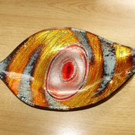 Aschenbecher Tropfenform bunt Glas NEU