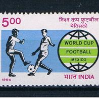 087) Indien 1986 Fußball Mi. Nr. 1058 postfrisch