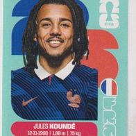 Panini Fussball WM 2026 Jules Koundé FRA Bild Nr 5