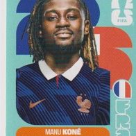 Panini Fussball WM 2026 Manu Koné FRA Bild Nr 11