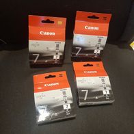 4 x Original Canon 2444B001 / PGI7BK Tintenpatrone schwarz für Pixma MX 7600
