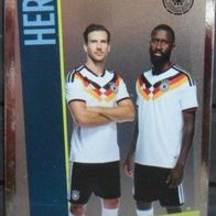 Karte 2 Herz " Goretzka & Rüdiger "