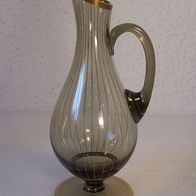 Zwiesel Glas-Vase mit Golddekor * **