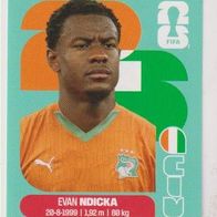 Panini Fussball WM 2026 Evan Ndicka CIV Bild Nr 6
