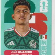 Panini Fussball WM 2026 Jesús Gallardo MEX Bild Nr 6
