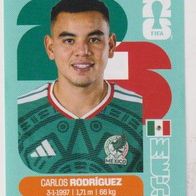 Panini Fussball WM 2026 Carlos Rodríguez MEX Bild Nr 9