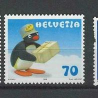 Schweiz 1999, MiNr: 1673 - 1674 sauber postfrisch und 1685 frankiergültig (1)