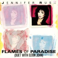 7 Vinylcover Jennifer Rush & Elton John * Flames of Paradise