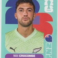 Panini Fussball WM 2026 Max Crocombe NZL Bild Nr 2
