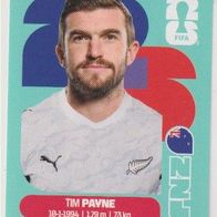 Panini Fussball WM 2026 Tim Payne NZL Bild Nr 6
