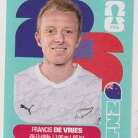 Panini Fussball WM 2026 Francis de Vries NZL Bild Nr 8